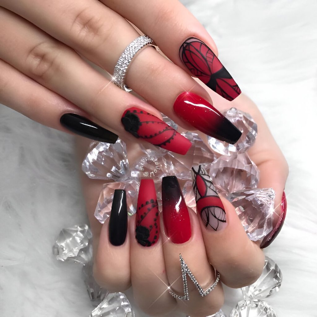 Classy Gothic Nails