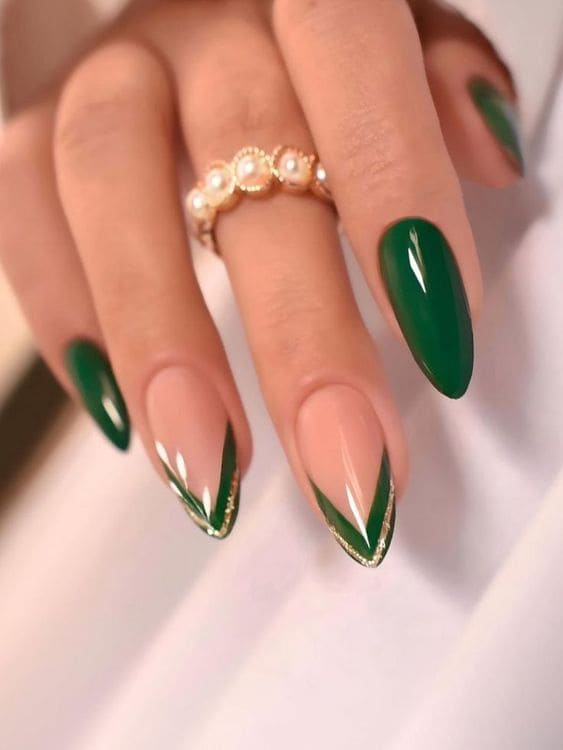 Classy Green Manicures