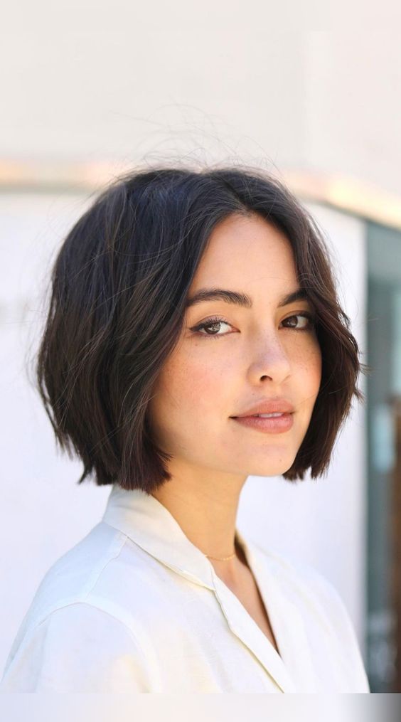 Classy Middle Part Bob Haircut