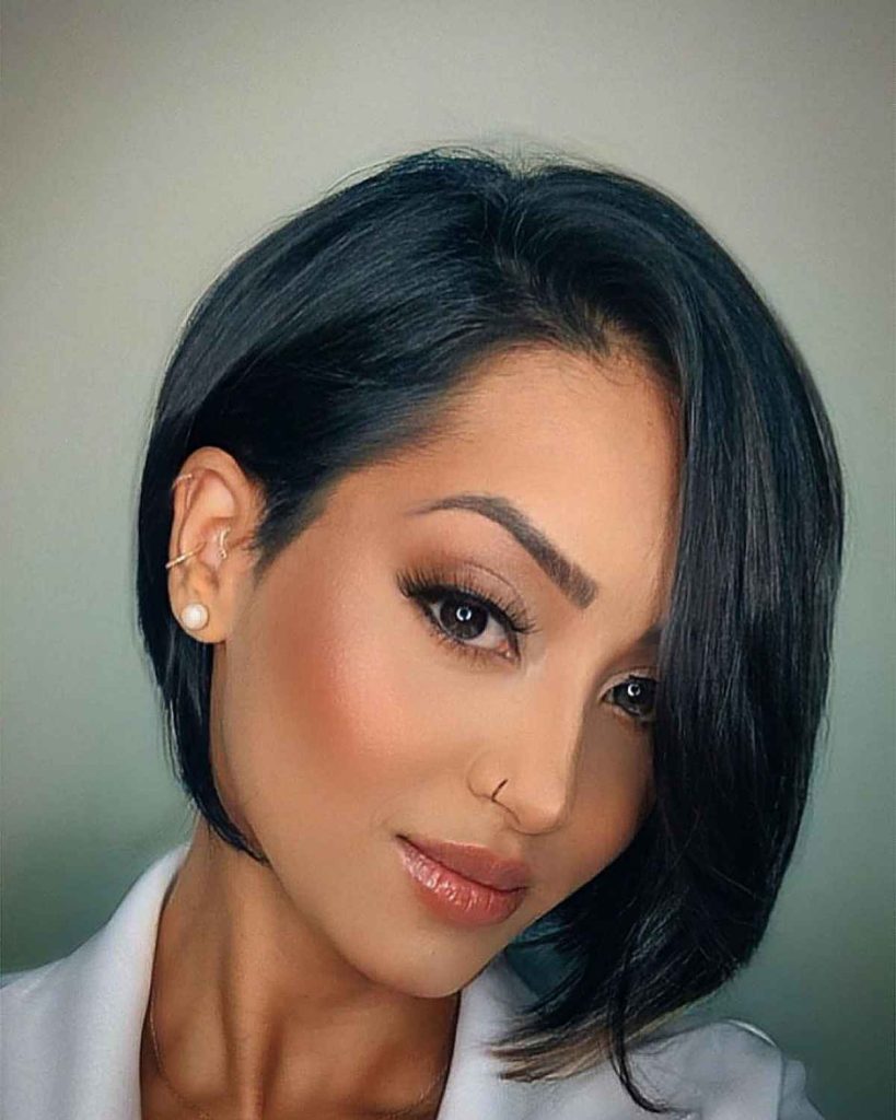 Classy Raven Bob Haircut