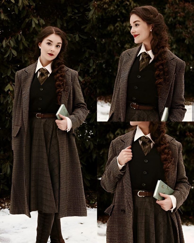Classy Vintage Dark Academia Fashion