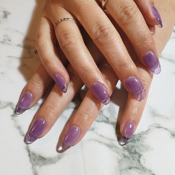 Clear Jelly Nails