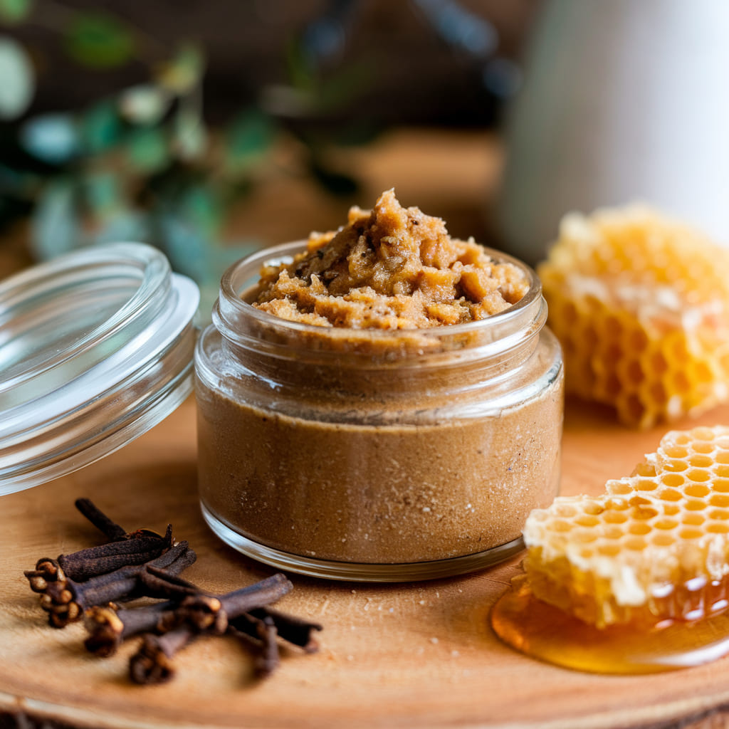 Clove and Honey Anti-Aging Scrub