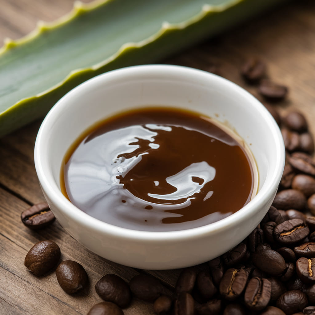 Coffee and Aloe Vera Gel Anti-Wrinkle Serum