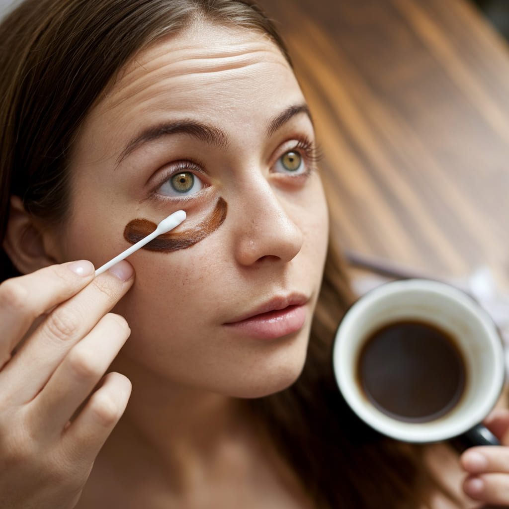 Coffee and Vaseline Under-Eye Treatment