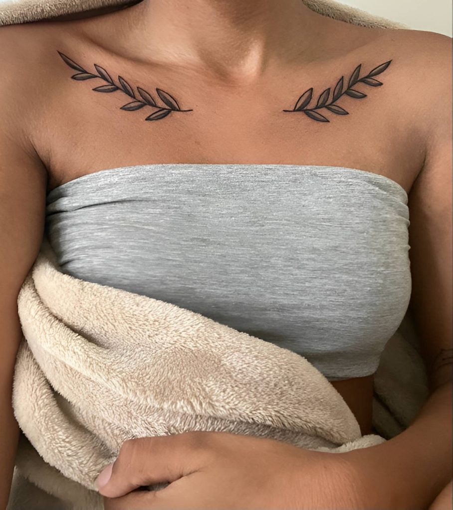 Collarbone Minimalist Tattoos