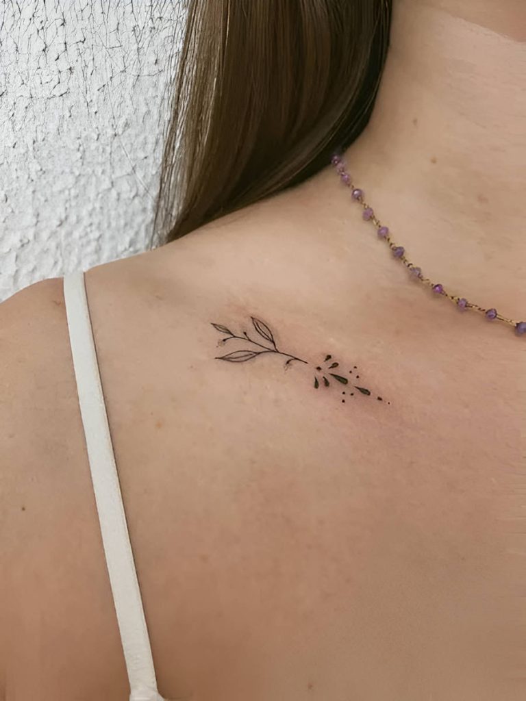 Collarbone Minimalist Tattoos