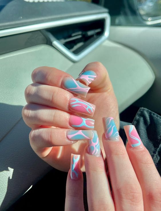 Cotton Candy Nails