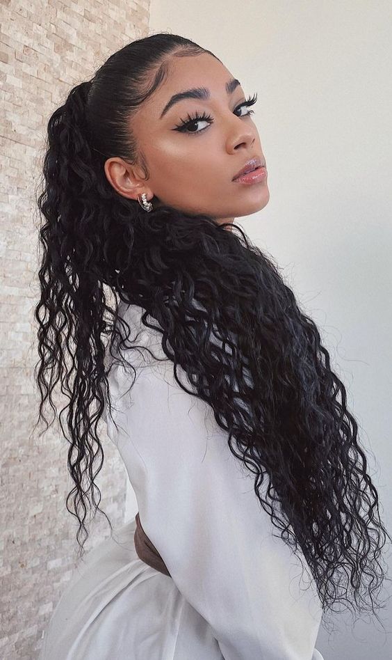 Curly High Ponytail