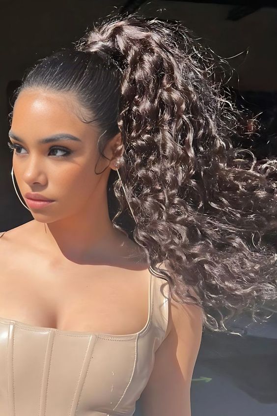 Curly High Ponytail