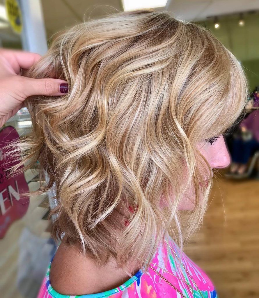 Curly Layered Bob