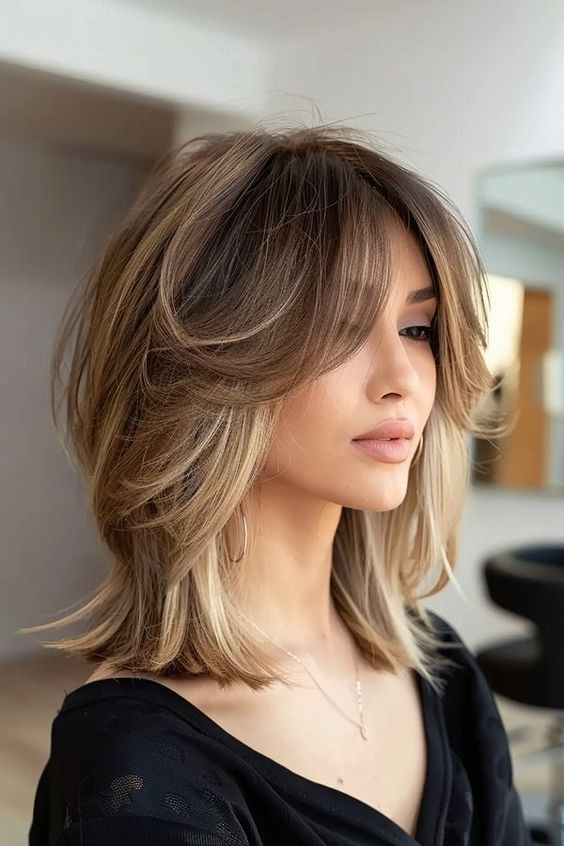 Curtain Bangs With Layers
