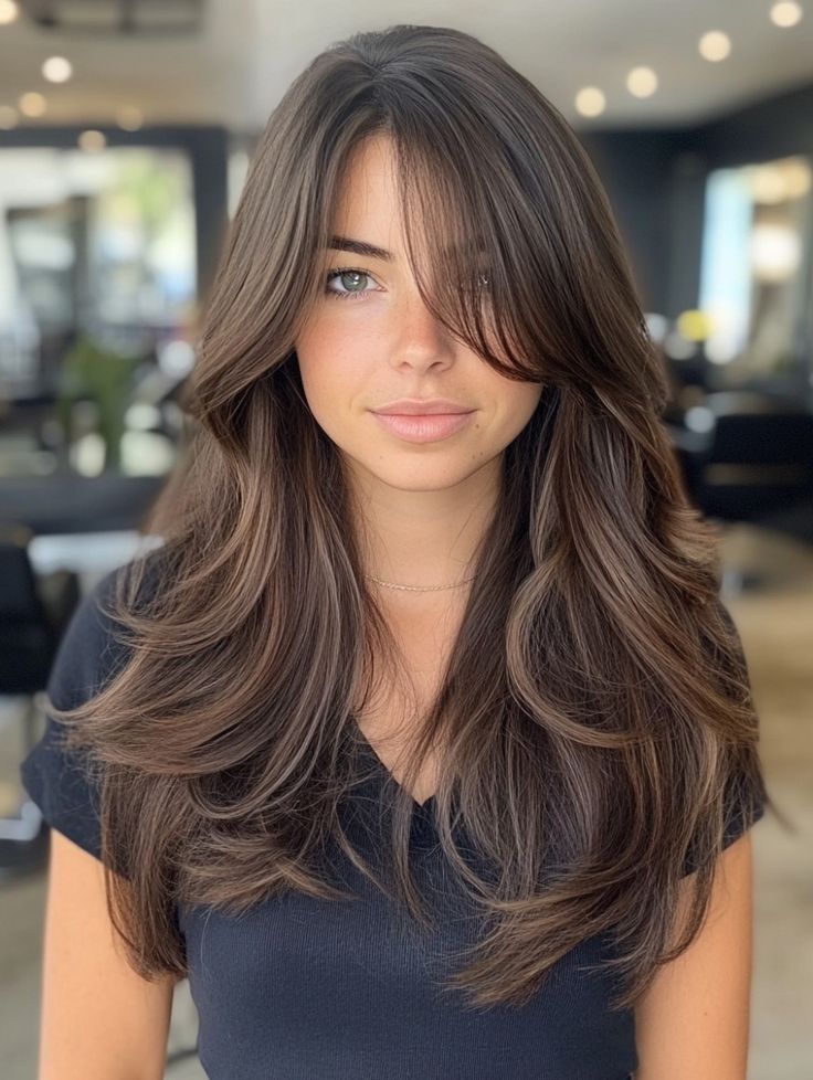 Curtain Bangs With Layers