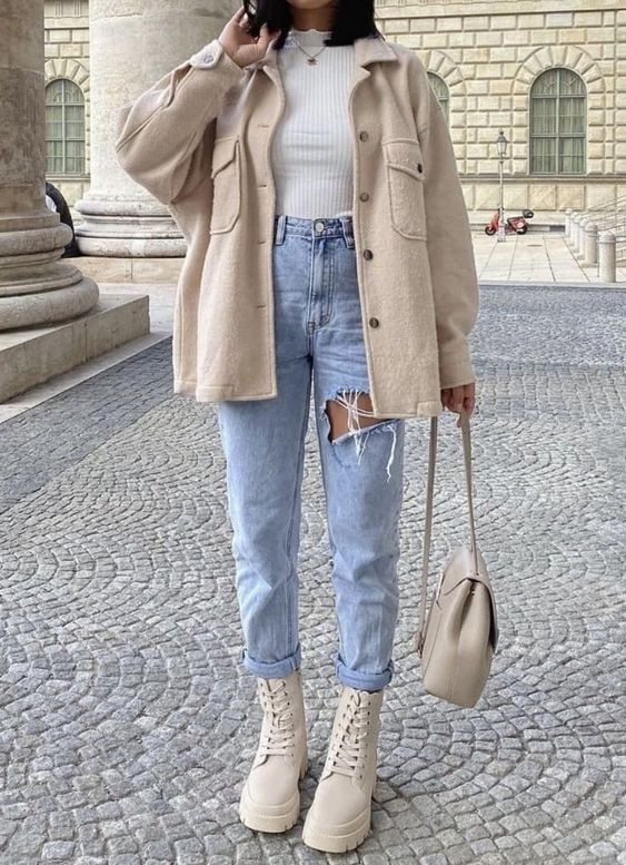 Cute Beige Fall Outfits