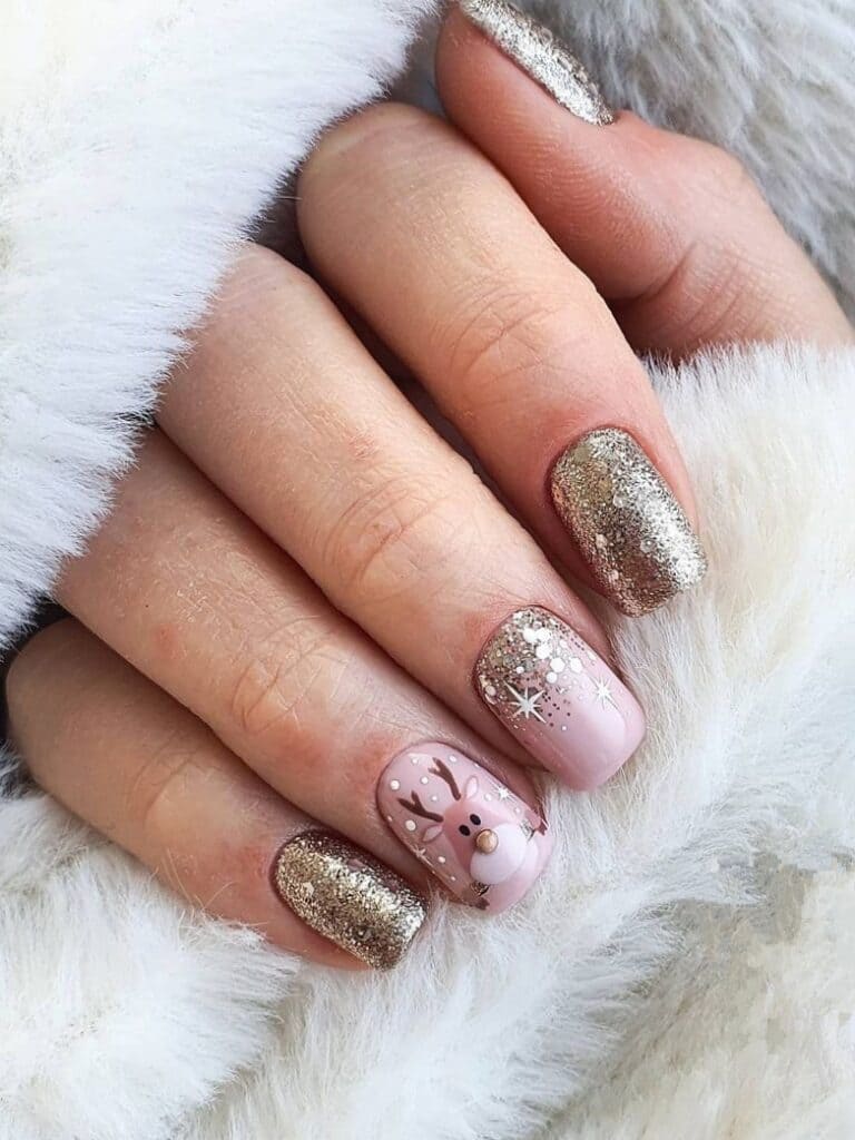 Cute Glitter Nails