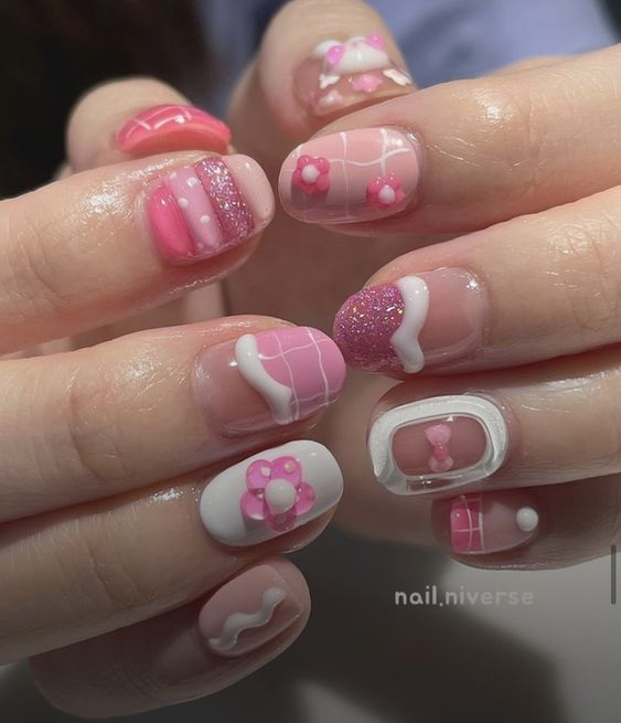 Cute Pastel Jelly Nails4