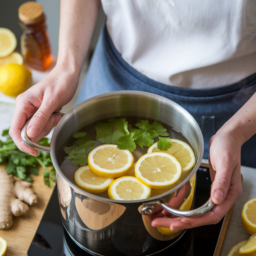 DIY Lemon and Cilantro Tea Recipe

