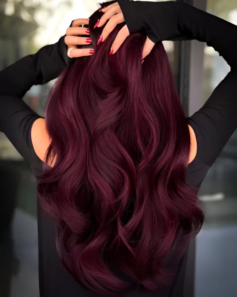 Dark Maroon Locks