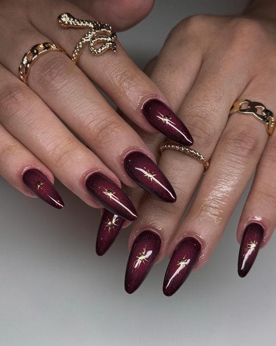 Deep Burgundy On Nails3