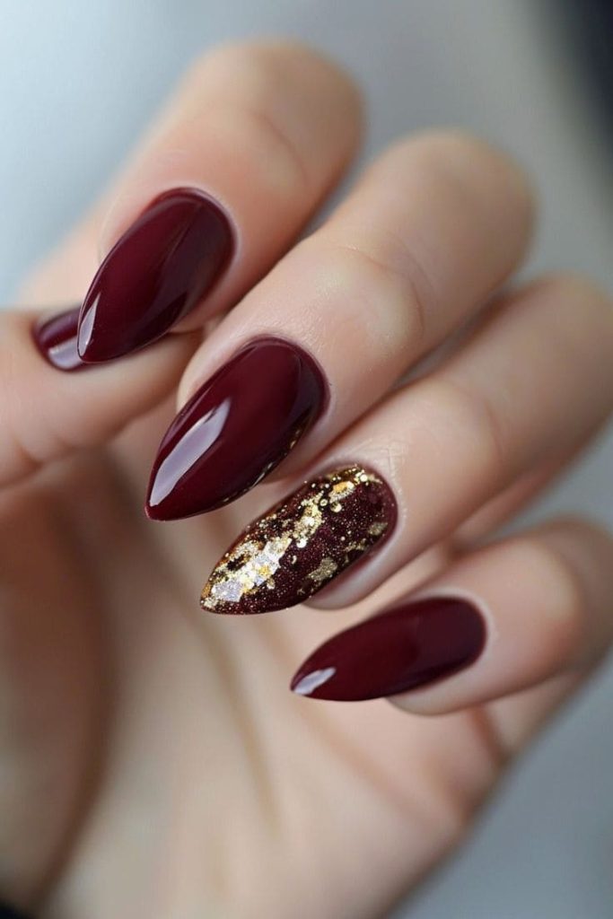 Deep Burgundy On Nails5