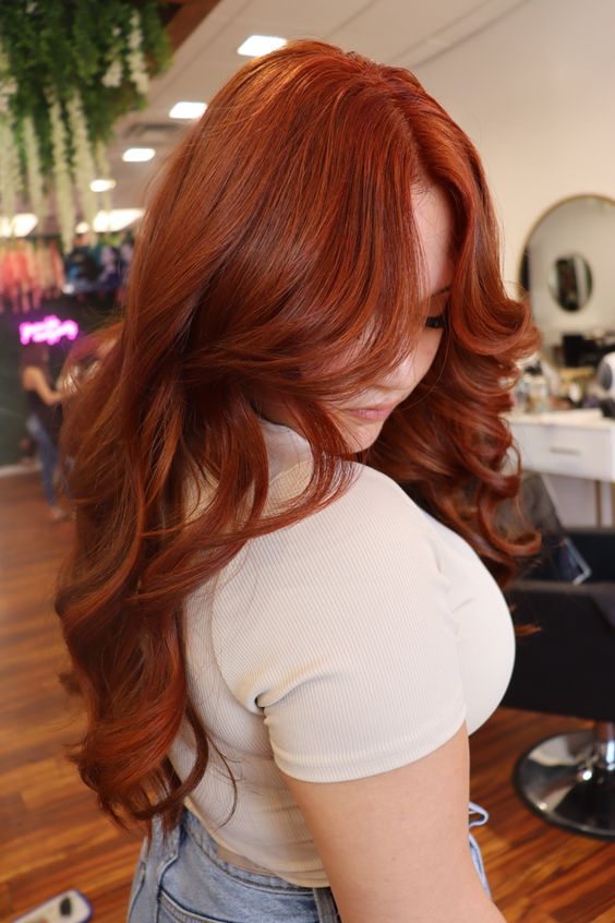 Deep Orange Curls