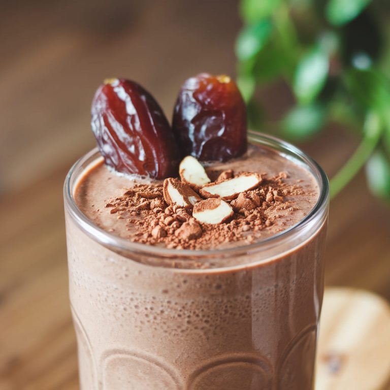 Dried Date and Almond Smoothie for Glowing Skin