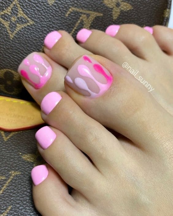  Dripping Summer Toe Nails