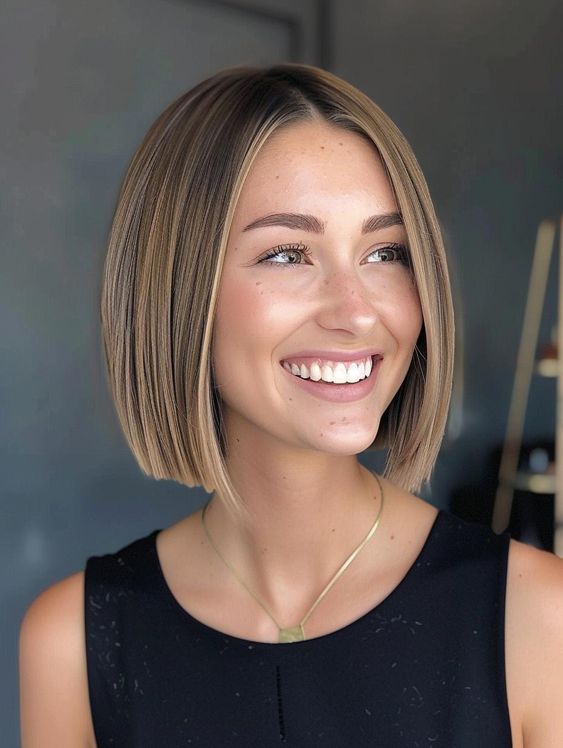  Easy Work Hairstyles: Straight Bob