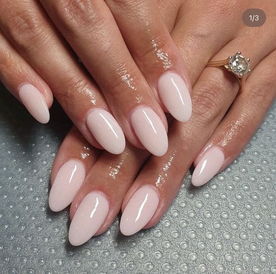 Elegant Milky Nails