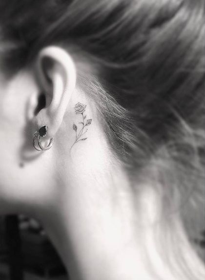  Elegant Rose Tattoo