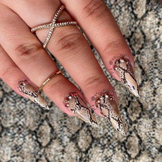  Enchanting Snakeskin Manicure