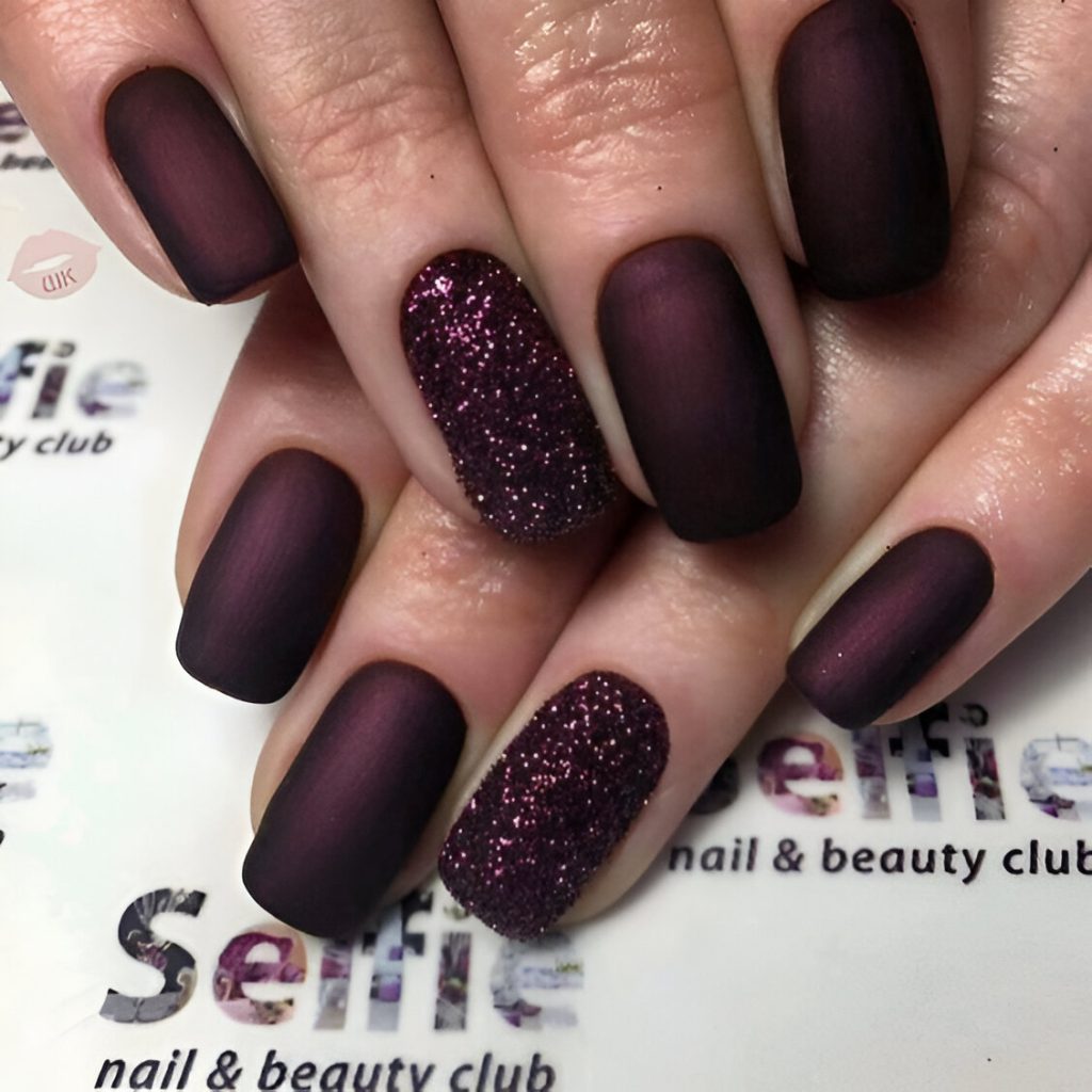 Fancy Purple Vampy Nails