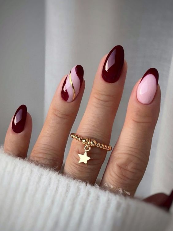Fancy Purple Vampy Nails