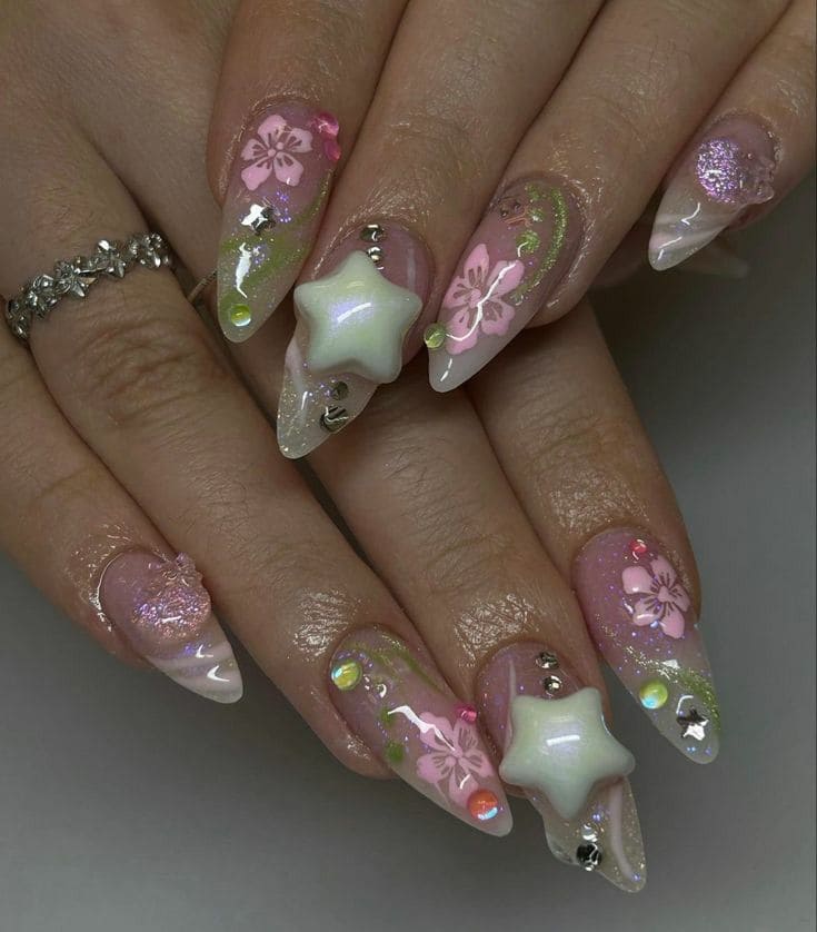 Fashionable 3D Nail Art