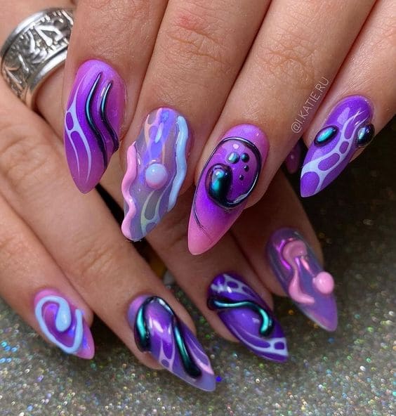 Fashionable 3D Nail Art