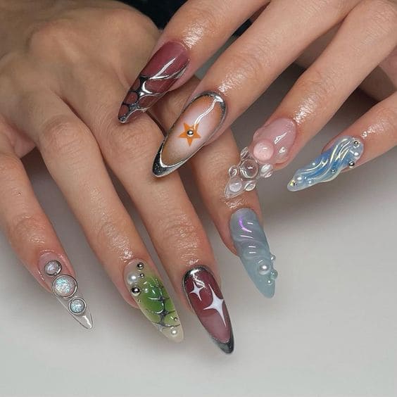 Fashionable 3D Nail Art