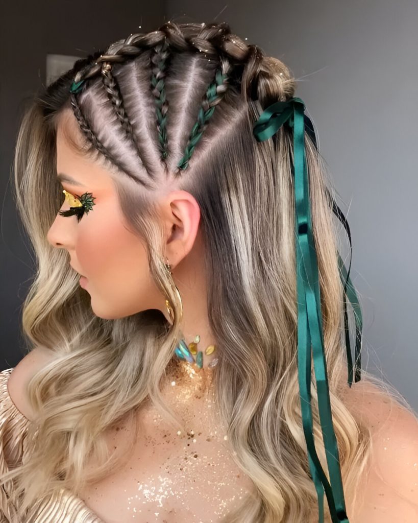 Faux Undercut Braids
