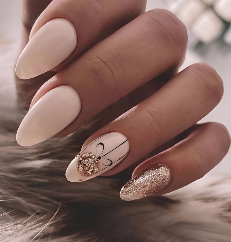 Festive Nail Art New Year's Eve