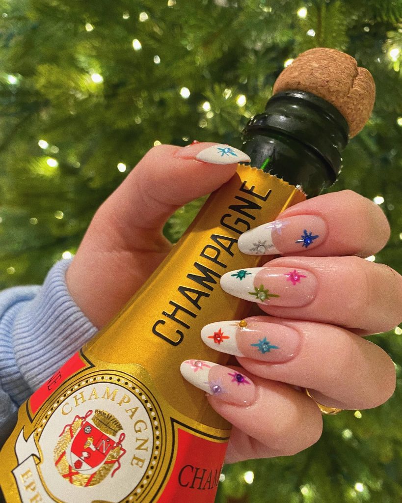 Festive Nail Art New Year's Eve