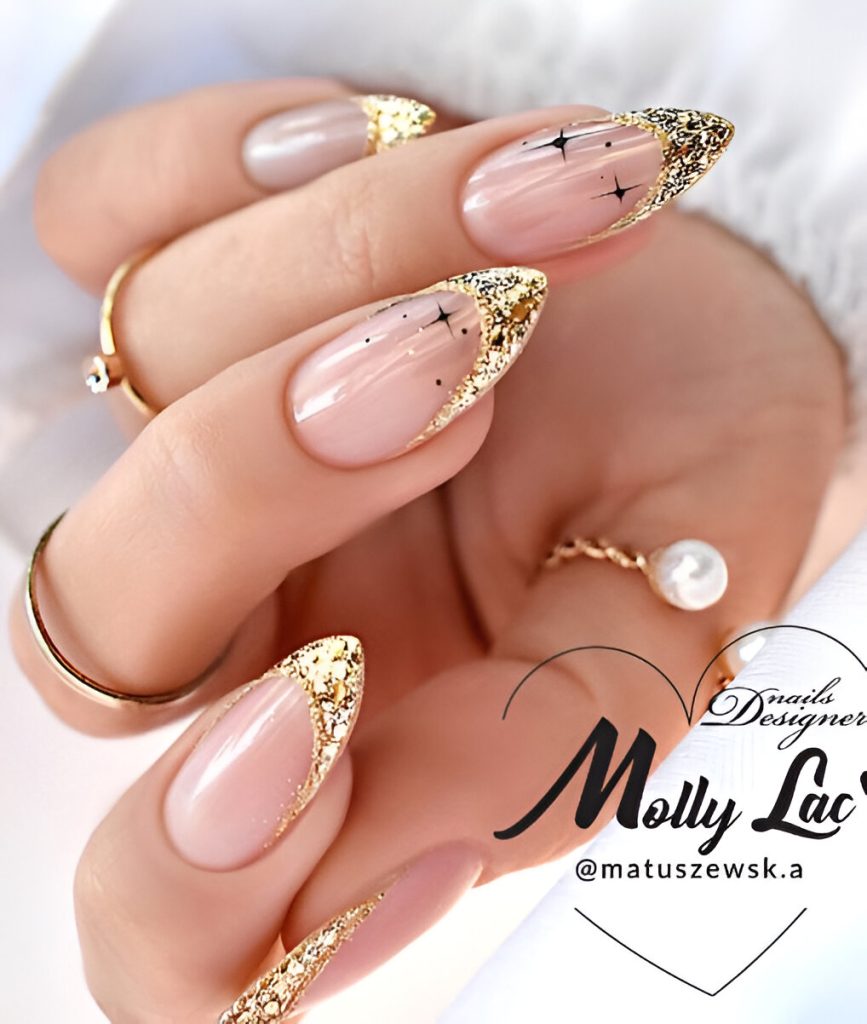 Festive Nail Art New Year's Eve