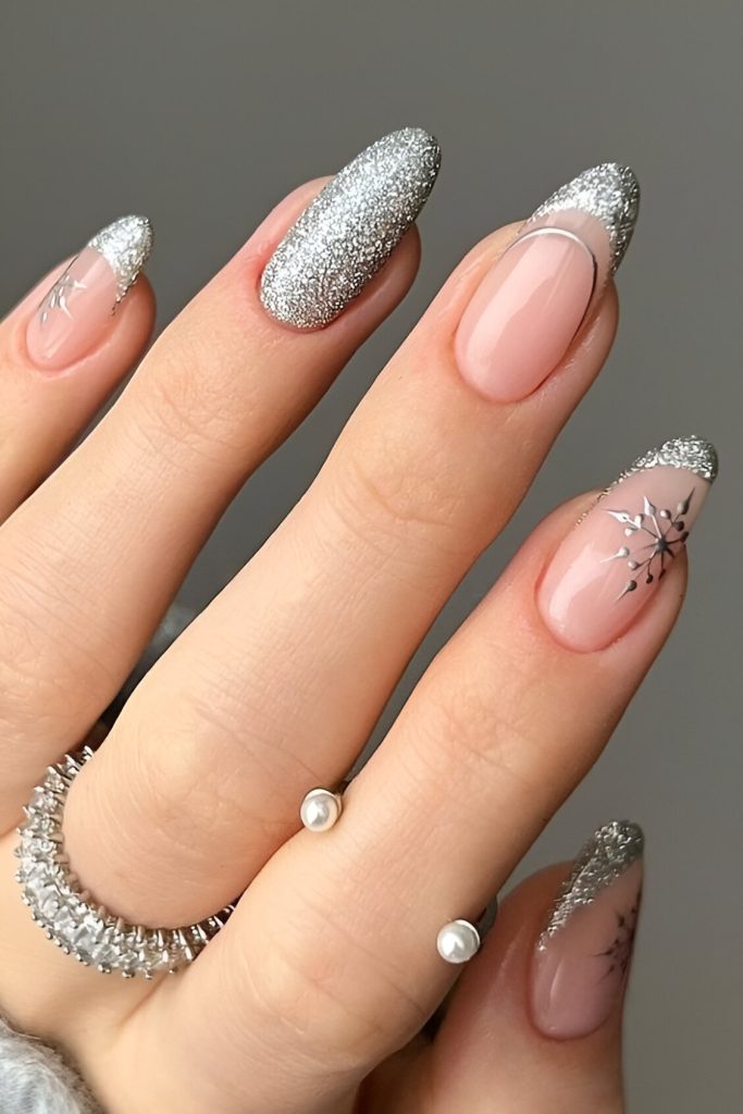 Festive Nail Art New Year's Eve