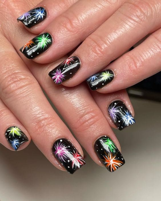 Firework Manicure