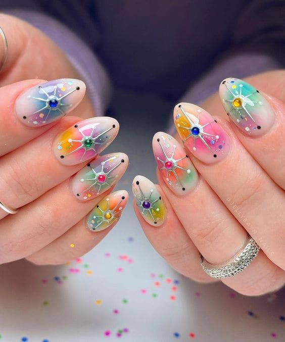 Firework Manicure