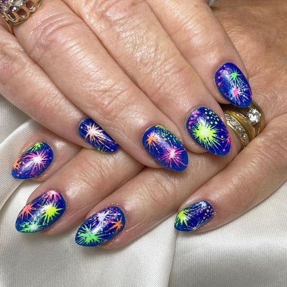Firework Manicure