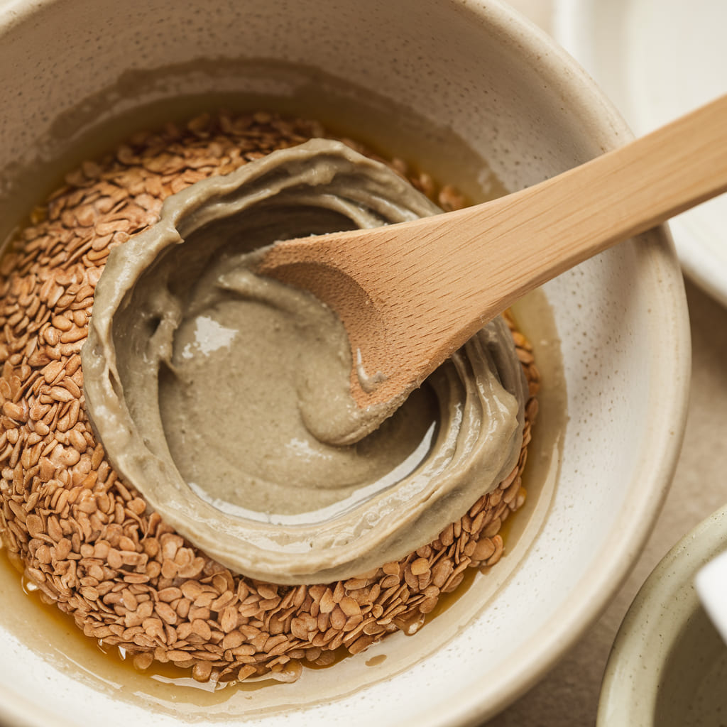 Firming Face Mask Using Flaxseed