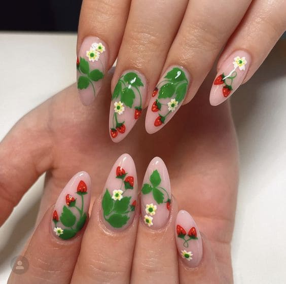 Flower And Fruit Mani