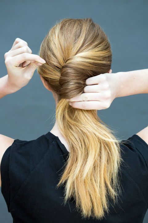  French Roll Ponytail