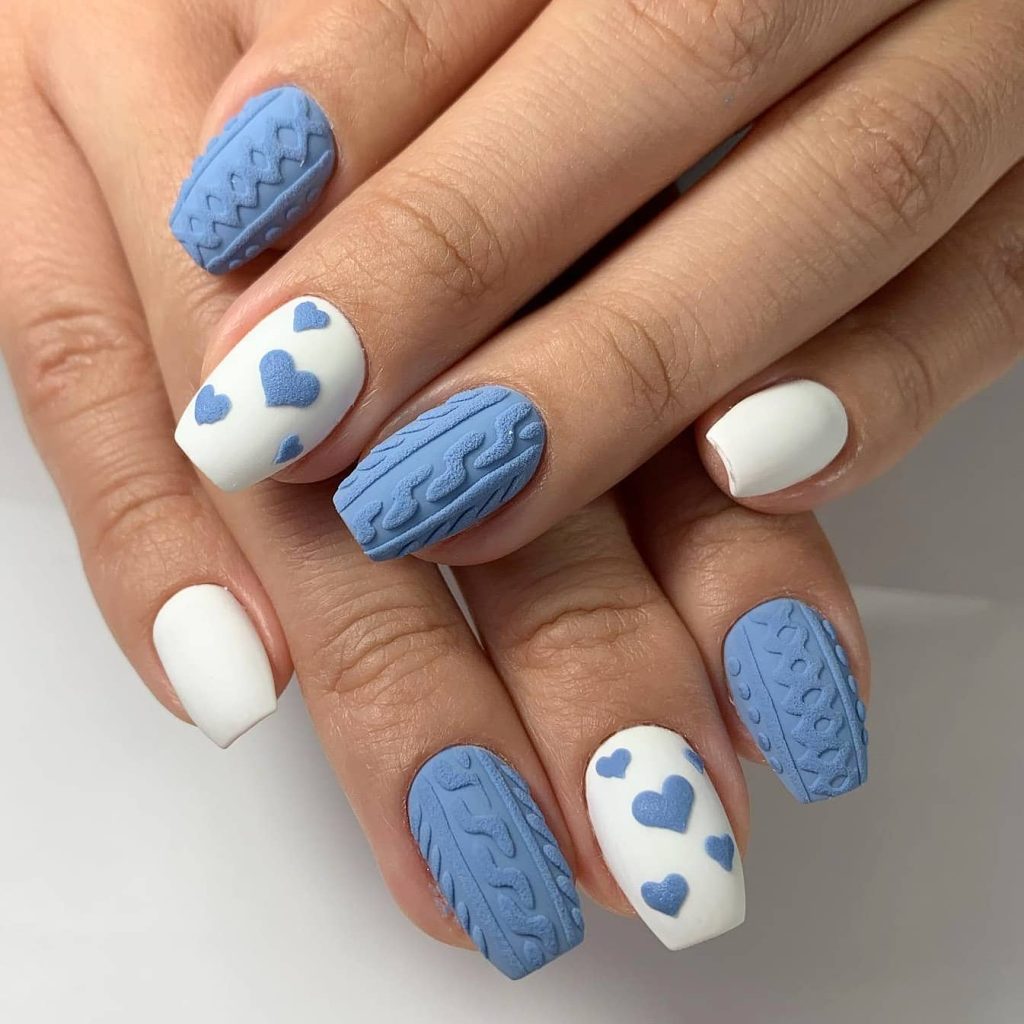  Frosty Blue Manicure Designs