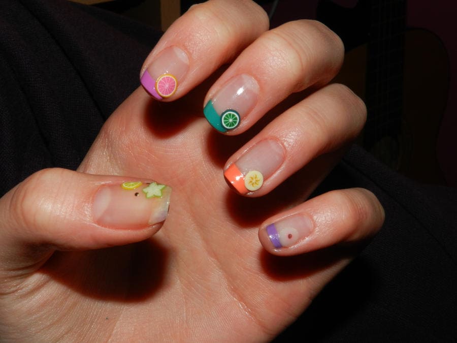 Fruity Short Nails