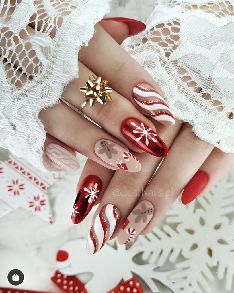Fun Christmas Party Nails